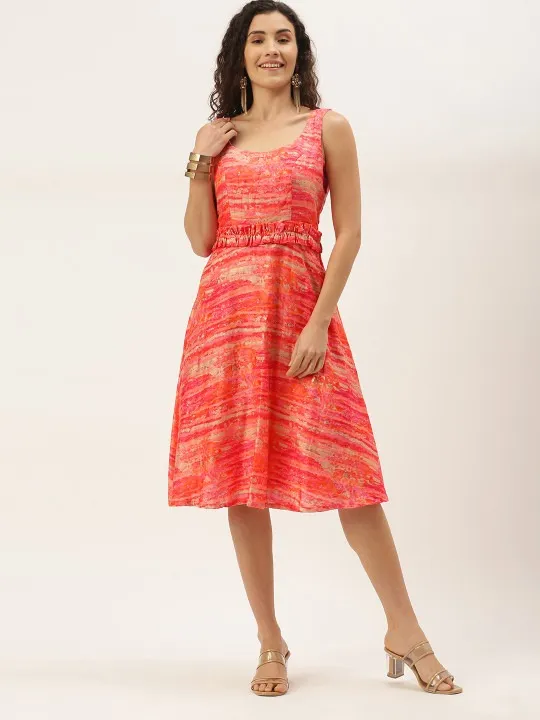 Orange Maxi Dress — view 1