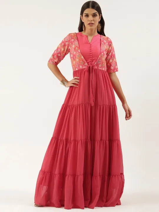 Pink Maxi Dress — view 1