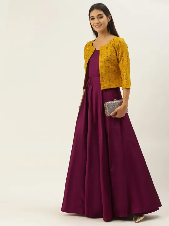 Purple Maxi Dress — view 1