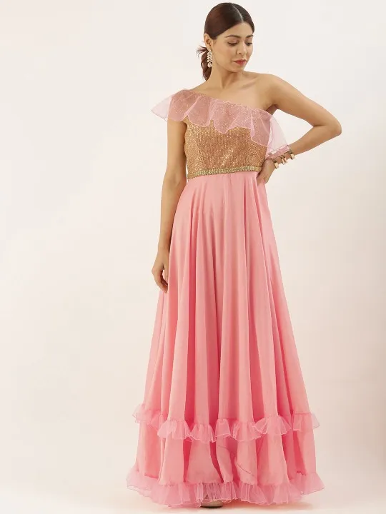Pink Maxi Dress — view 1