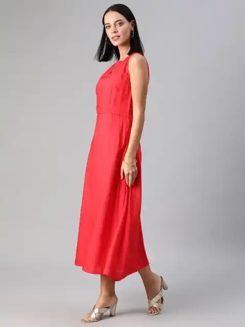 Red Maxi Dress — view 3