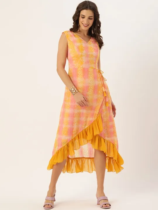 Pink Sequined Maxi Dress — view 1