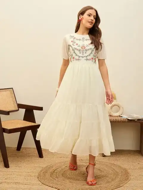 Beige Maxi Dress — view 1