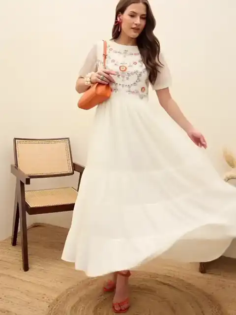 Beige Maxi Dress — view 3