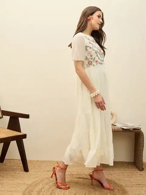 Beige Maxi Dress — view 4