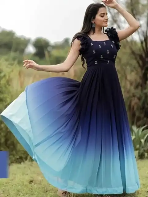 Black Embroidered Maxi Dress — view 3