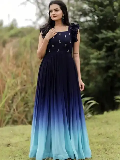 Black Embroidered Maxi Dress — view 4