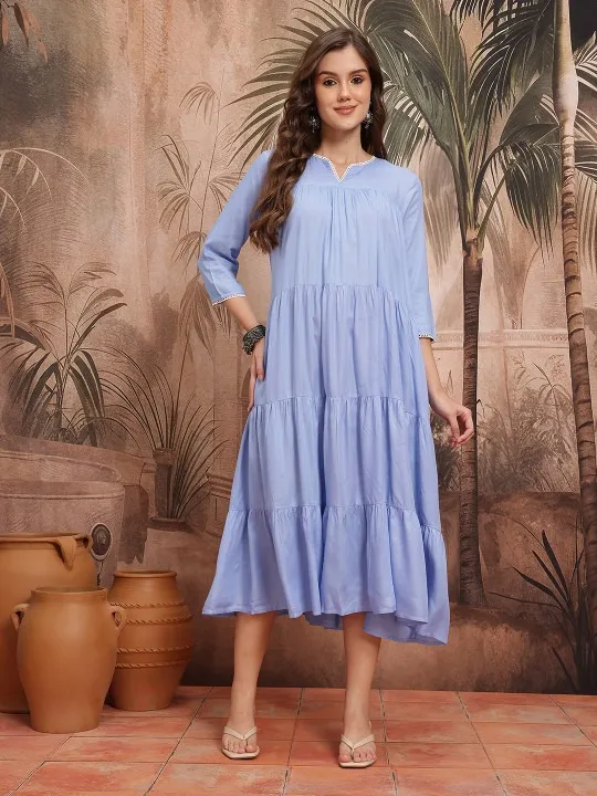 Pink Midi Dress — view 3