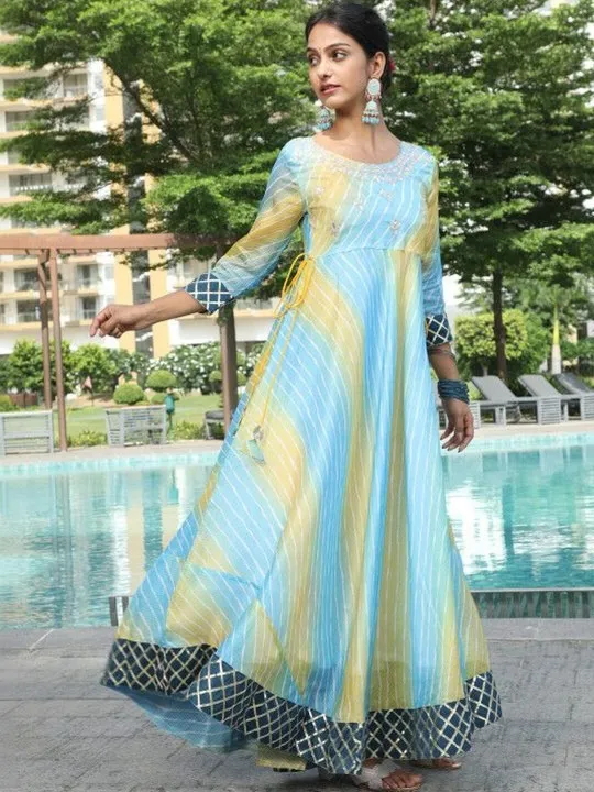Beige Printed Maxi Dress — view 1