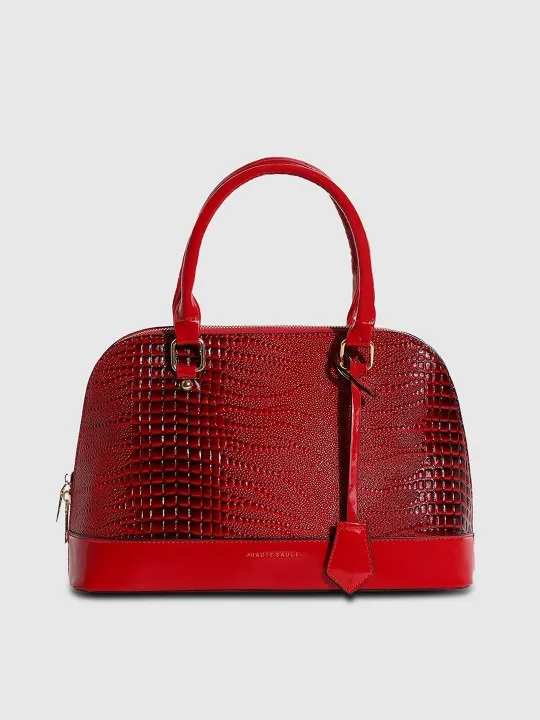 Red Textured Shoulder Bag — view 2