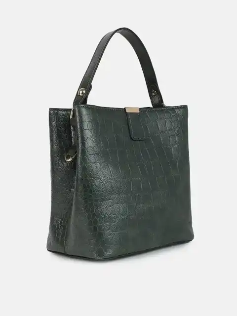 Green Textured Tote Bag — view 3