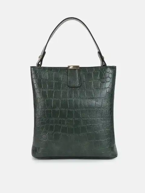 Green Textured Tote Bag — view 4