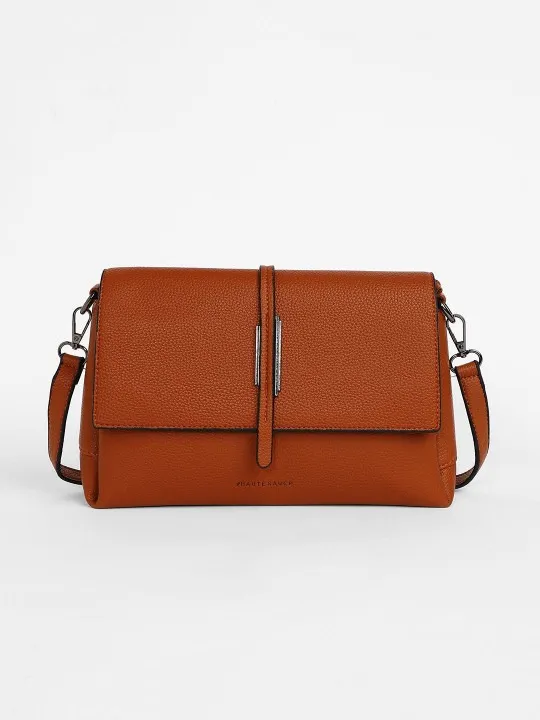 Red Textured Sling Bag — view 1
