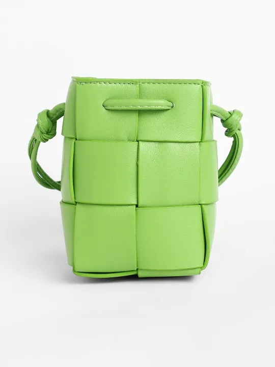 Beige Textured Sling Bag — view 1