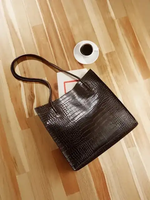 Orange Textured Tote Bag — view 1