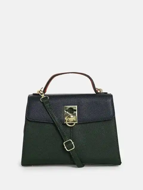 Blue Textured Shoulder Bag — view 3