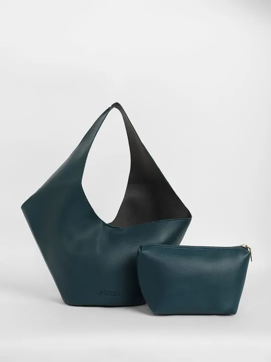 Green Textured Tote Bag — view 3