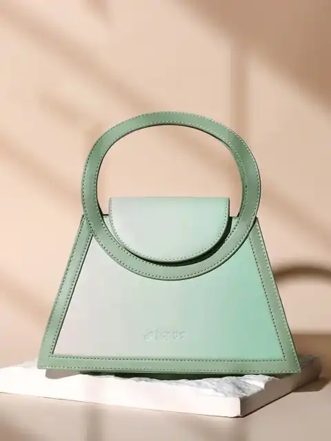 Green Textured Handheld Bag — view 2