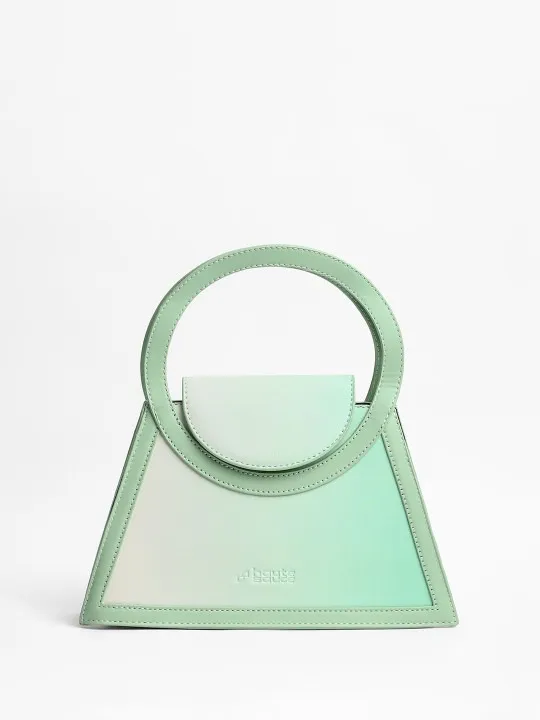 Green Textured Handheld Bag — view 3