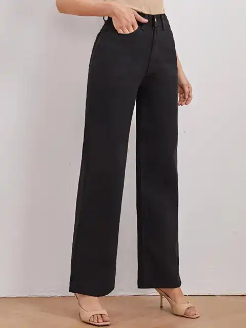 Black Straight Jeans — view 2