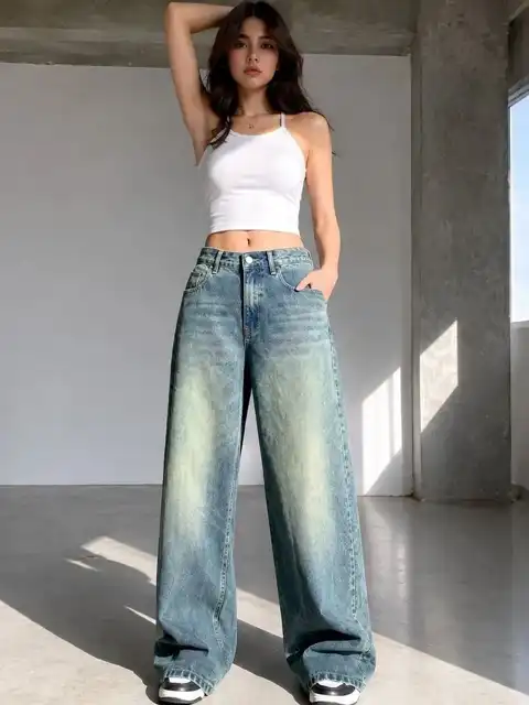 Orange Regular Jeans — view 4