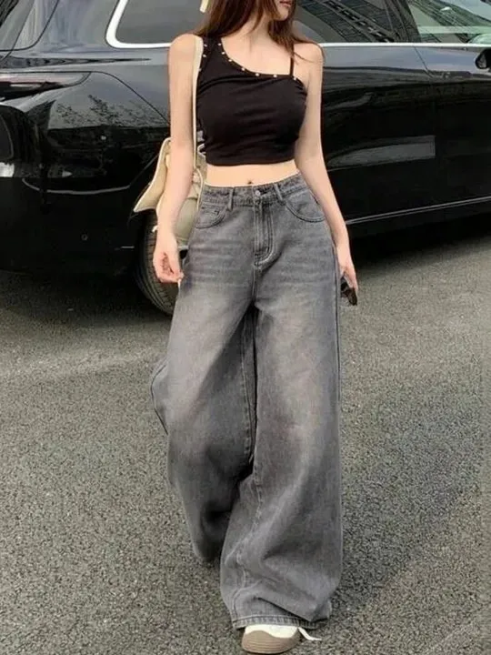 Grey Regular Jeans — view 2