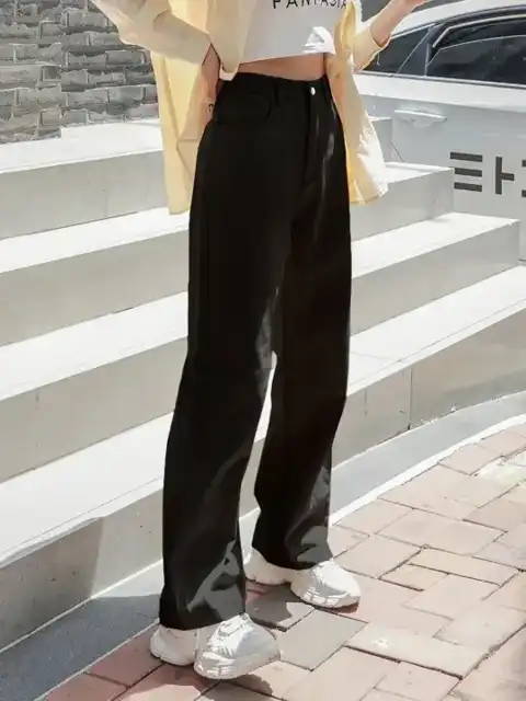 Black Straight Jeans — view 2