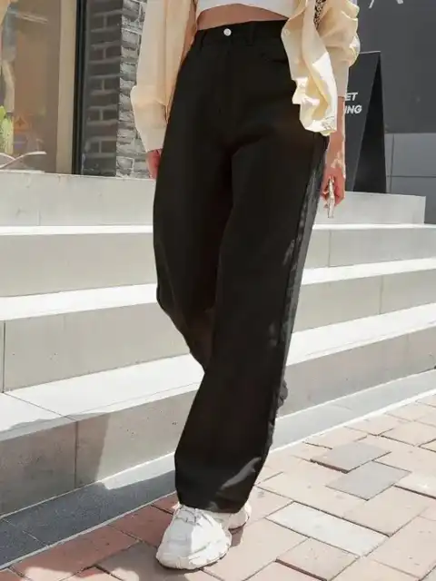 Black Straight Jeans — view 4