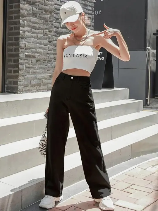 Black Straight Jeans — view 3