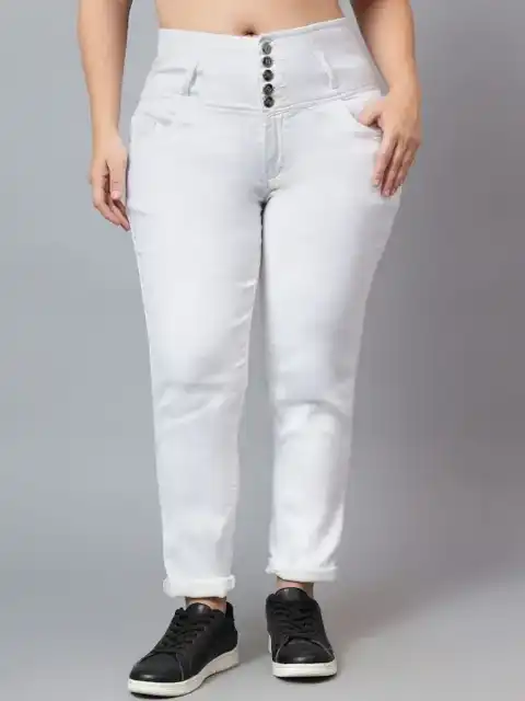 White Skinny Jeans — view 1