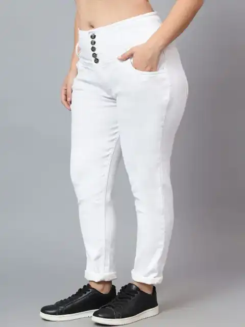 White Skinny Jeans — view 2