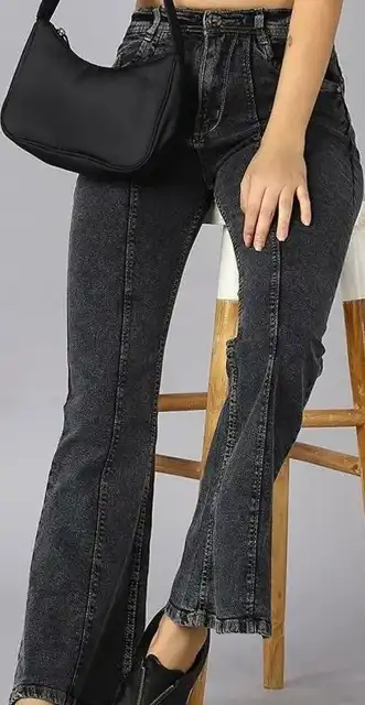 Black Bootcut Jeans — view 1