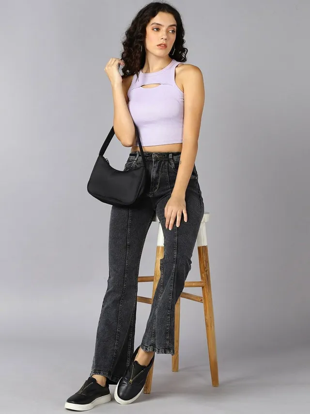 Black Bootcut Jeans — view 4
