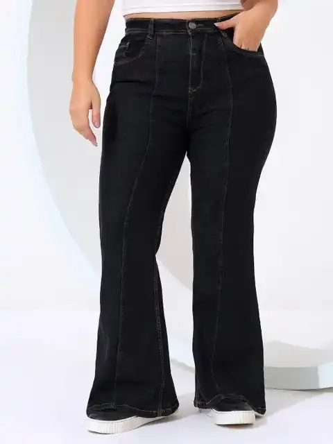 Black Bootcut Jeans — view 3