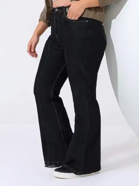 Black Bootcut Jeans — view 4