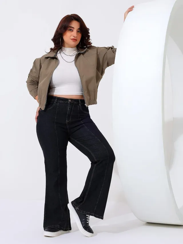 Black Bootcut Jeans — view 5