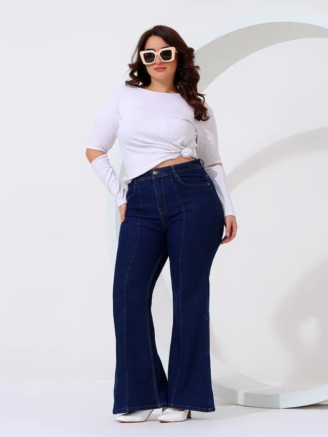 Black Bootcut Jeans — view 1