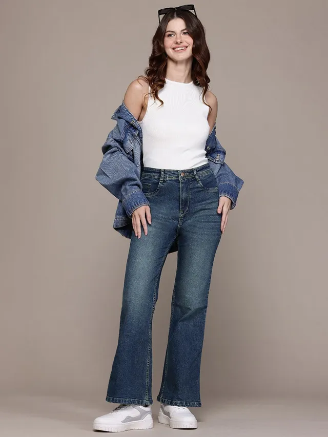 Green Regular Jeans — view 1
