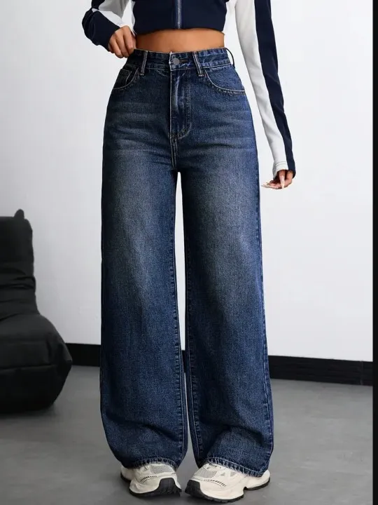 Green Baggy Jeans — view 1