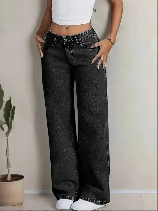 Black Baggy Jeans — view 2