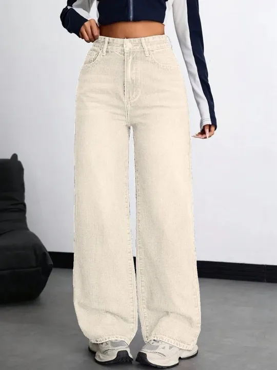 White Regular Jeans — view 1