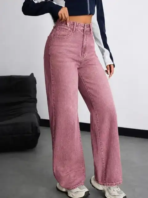 Purple Regular Jeans — view 4