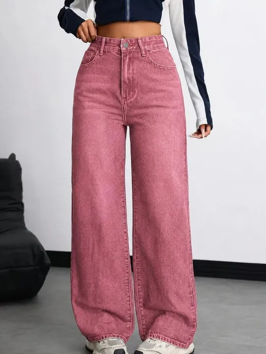 Purple Regular Jeans — view 1