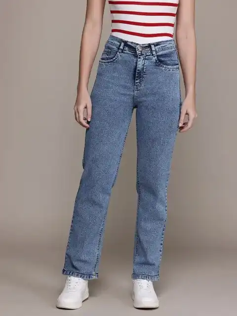 Blue Straight Jeans — view 2