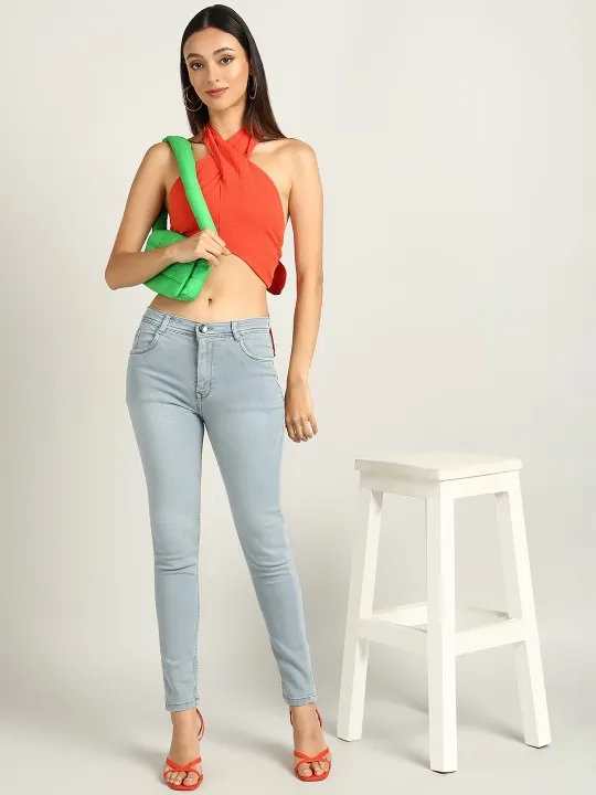 Beige Skinny Jeans — view 3