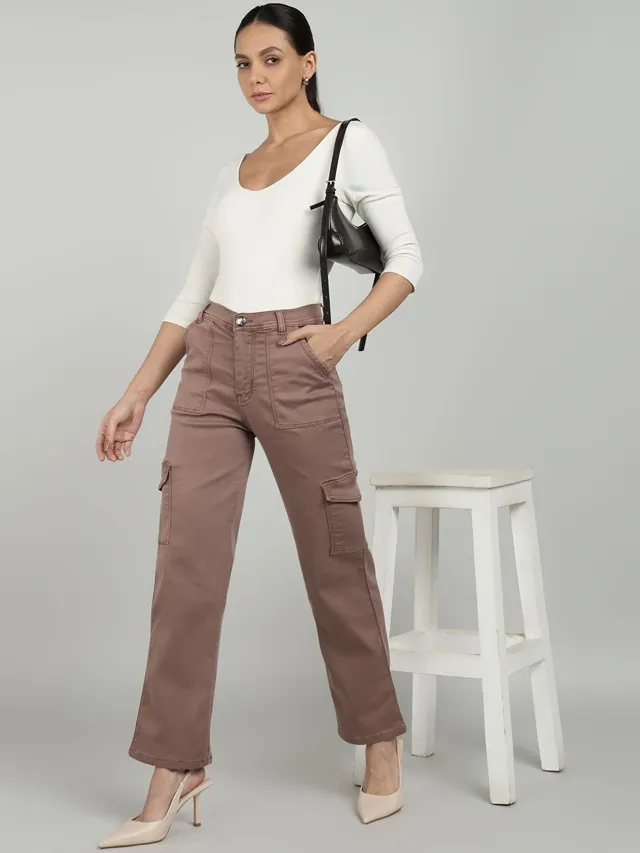 Brown Relaxed Jeans — view 4