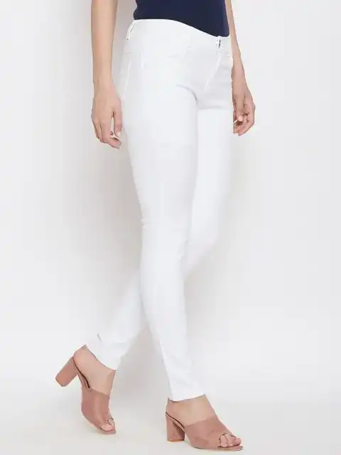 White Skinny Jeans — view 2