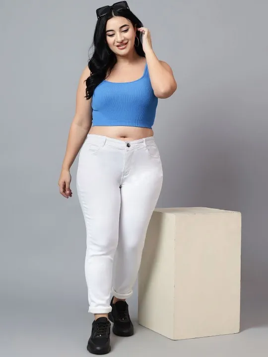 White Skinny Jeans — view 3