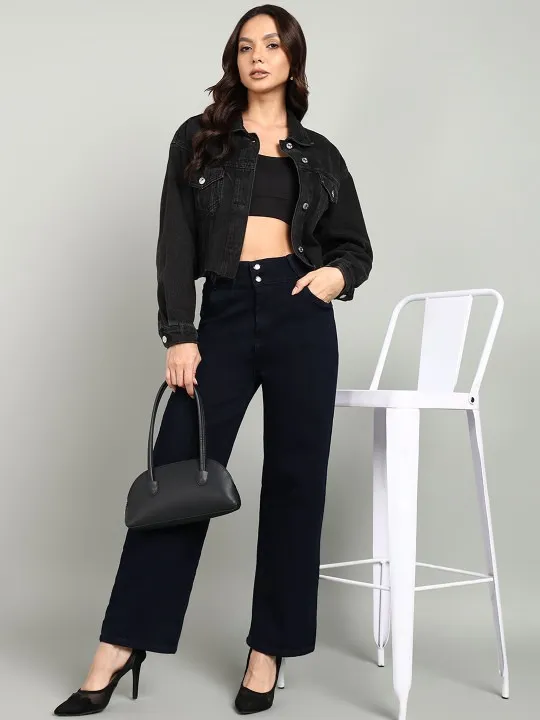 Black Straight Jeans — view 4