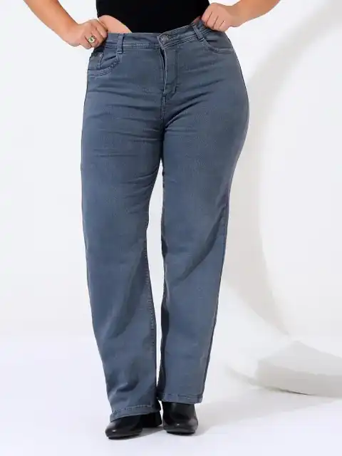 Green Straight Jeans — view 2
